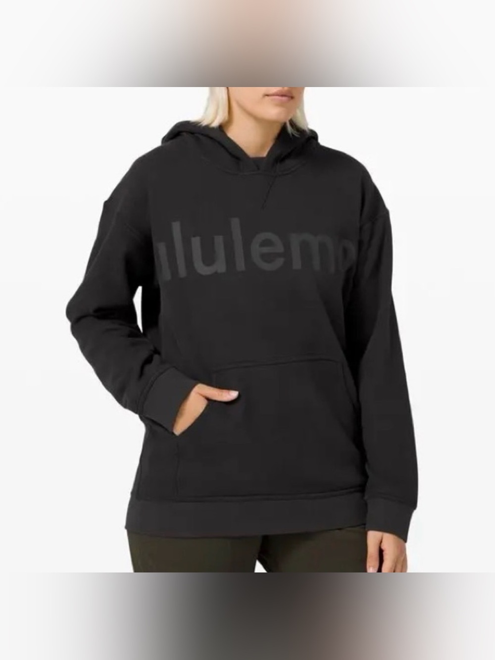 LULULEMON All Yours Hoodie *Graphic, Black Sz 2